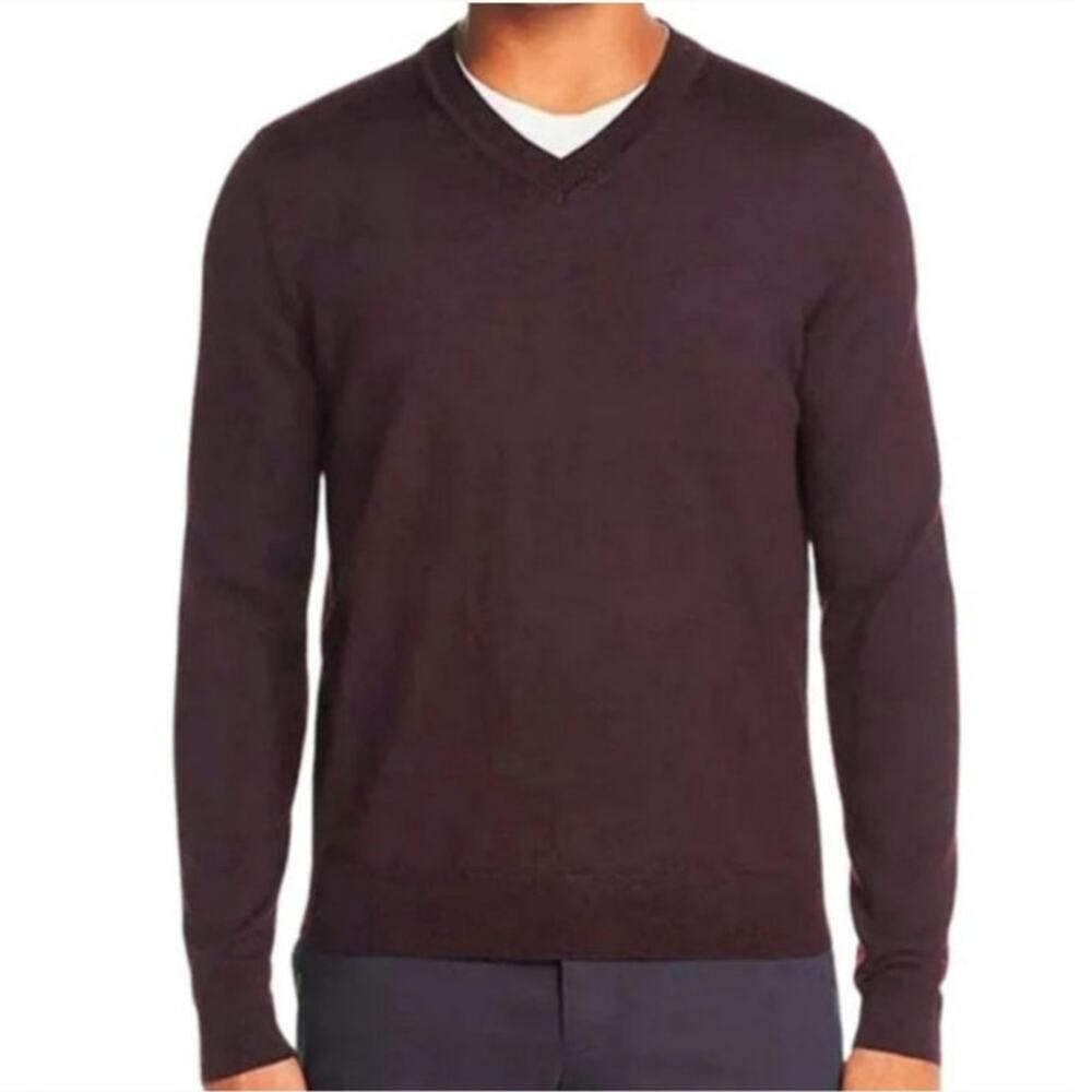 Hart Schaffner Marx Big Man Soft Extra Fine Merino Wool V-Neck Sweater Size 3XB